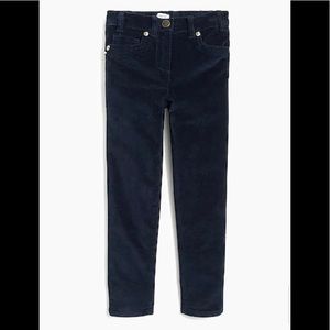 NWT J.Crew Girls' anywhere corduroys Navy Size 12